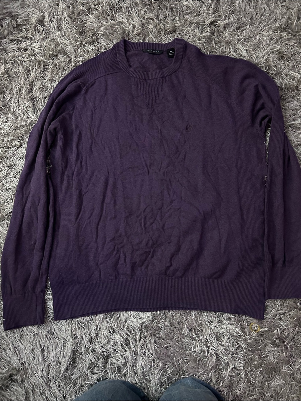 Sean John Men's Crewneck Sweater - Deep Purple